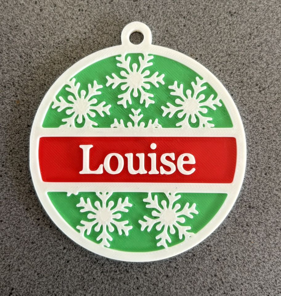 Boule de Noël avec Prénom Personnalisé