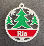 Boule de Noël avec Prénom Personnalisé