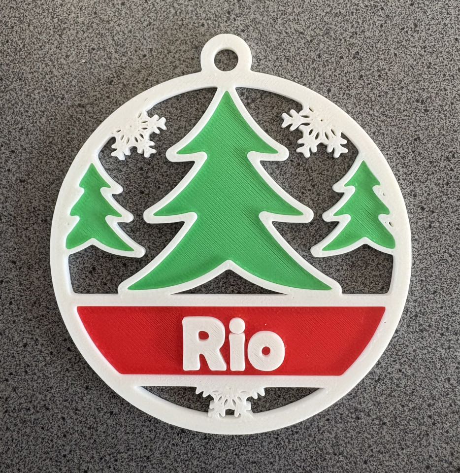 Boule de Noël avec Prénom Personnalisé