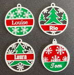 Boule de Noël avec Prénom Personnalisé