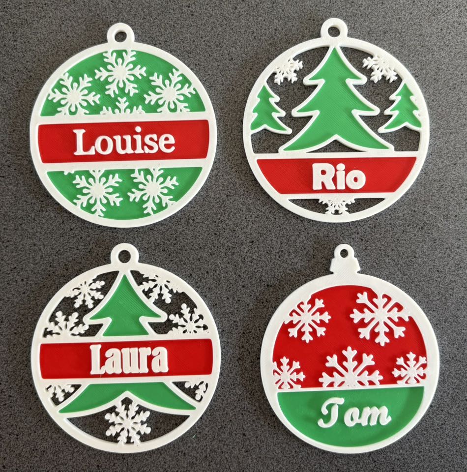 Boule de Noël avec Prénom Personnalisé