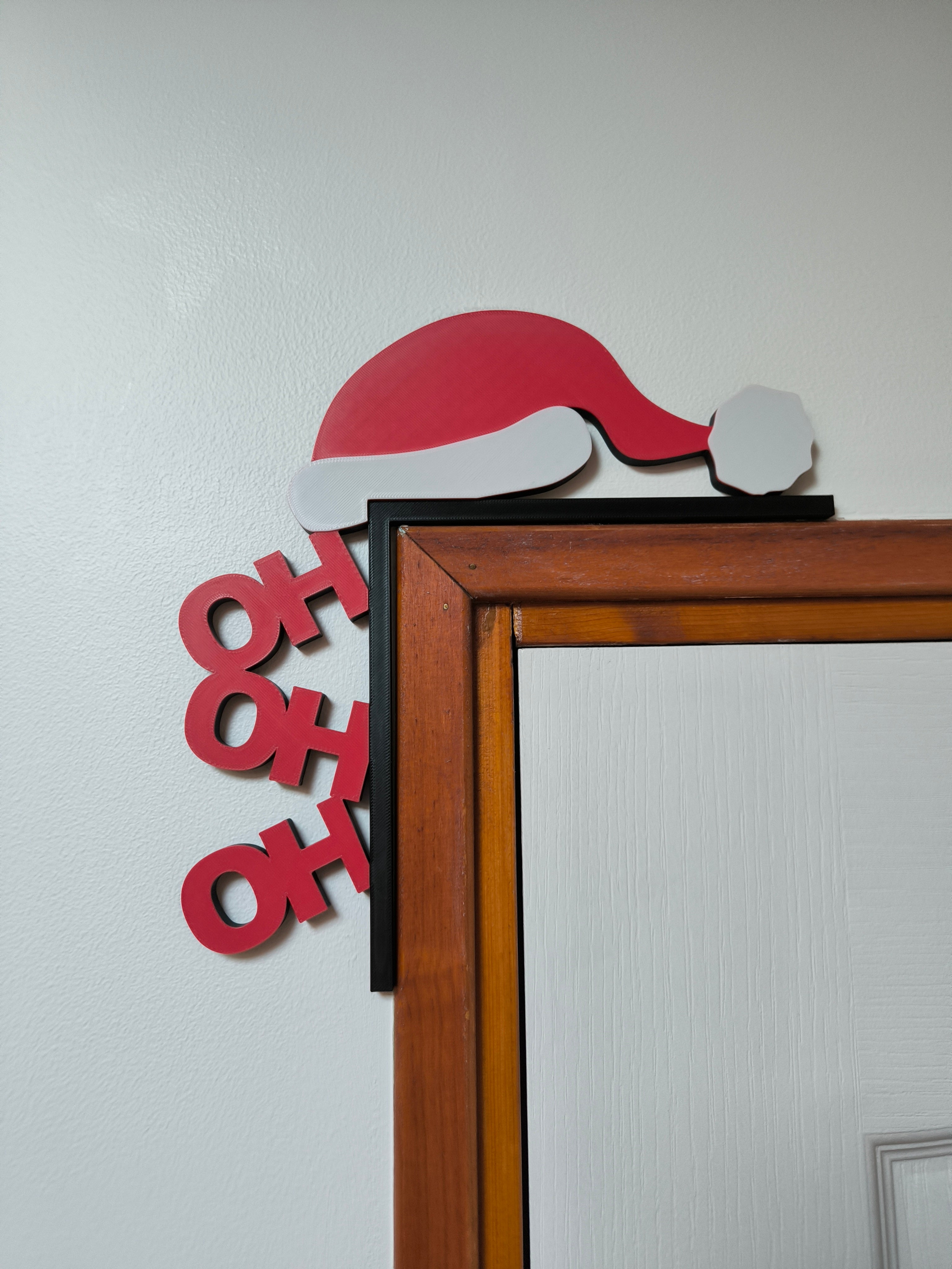 Décoration de porte Noël
