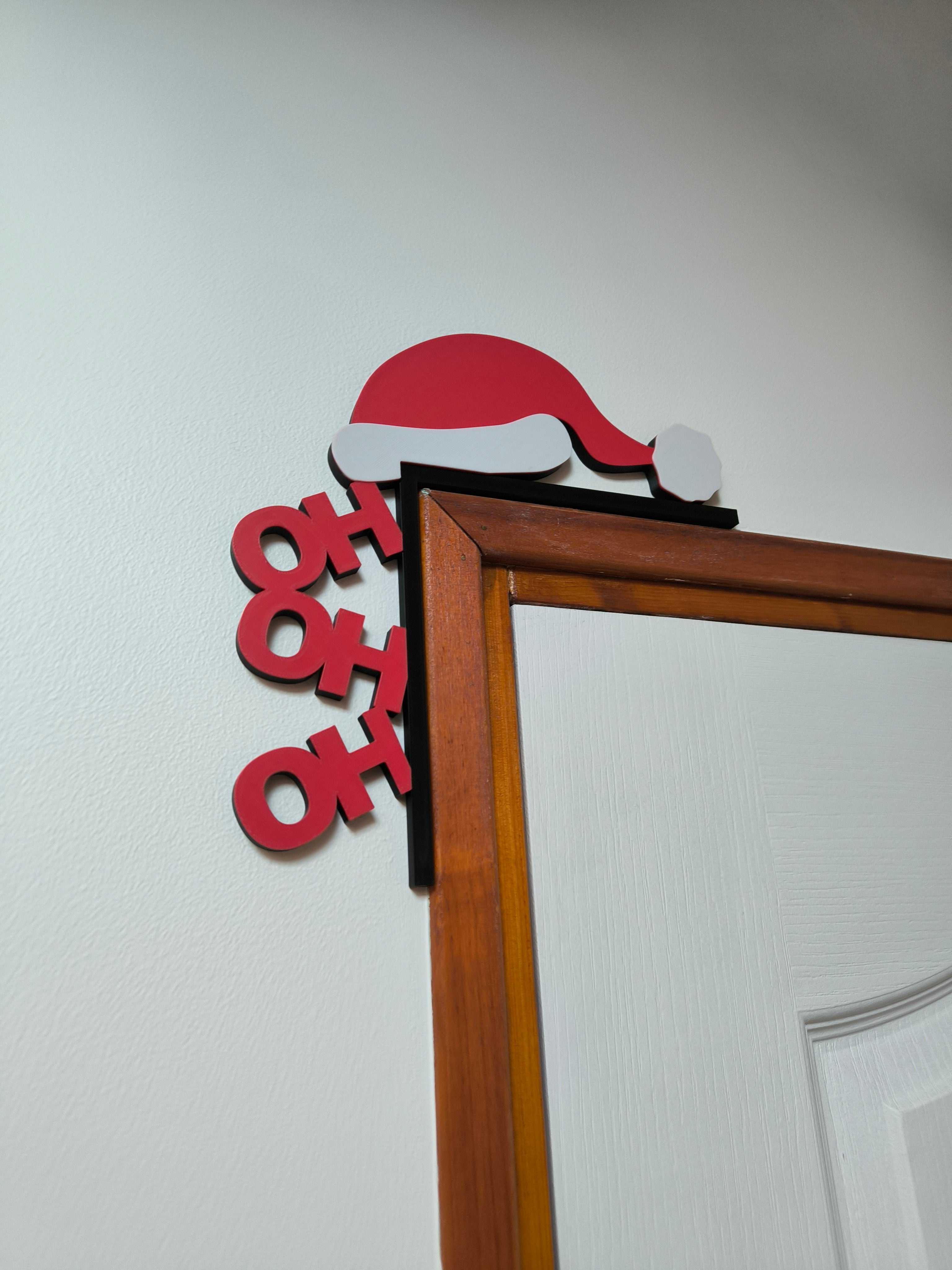 Décoration de porte Noël