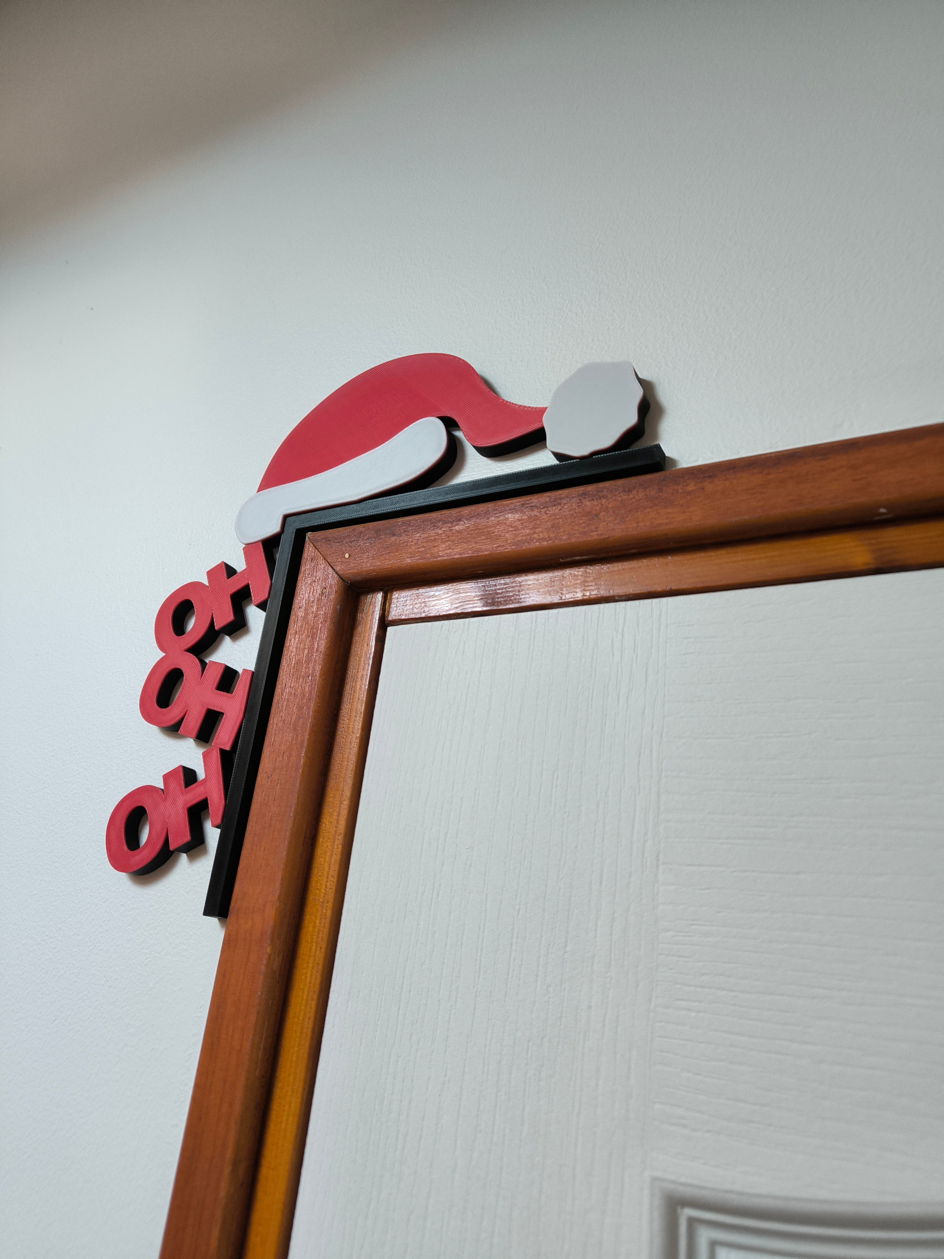 Décoration de porte Noël