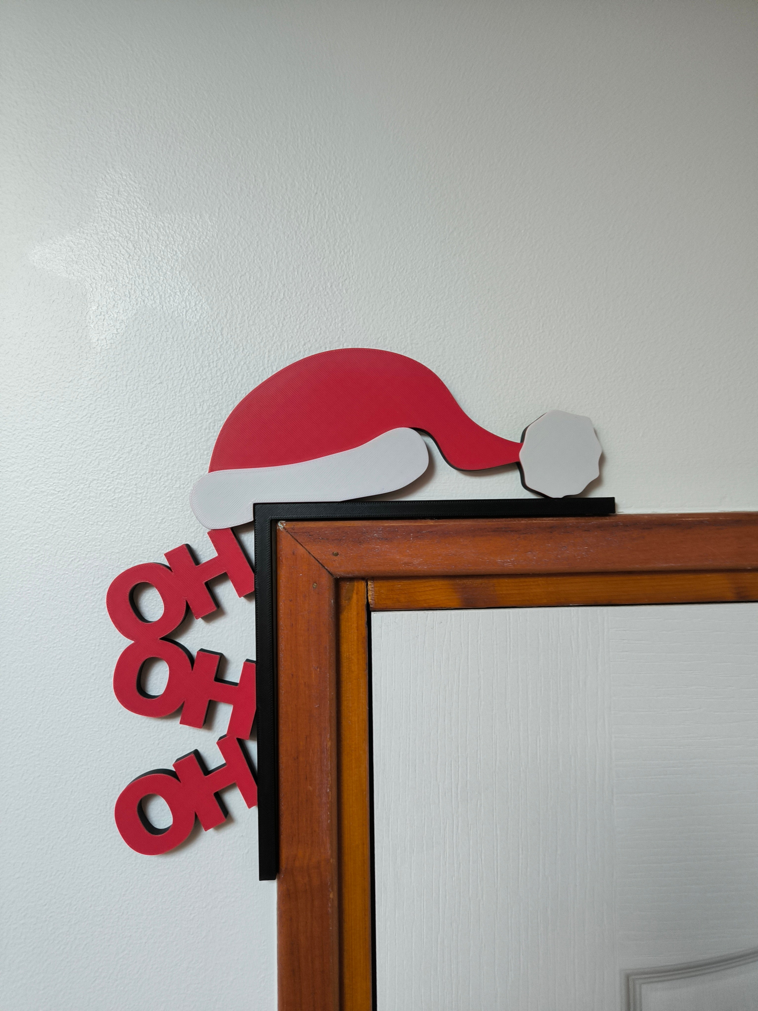 Décoration de porte Noël