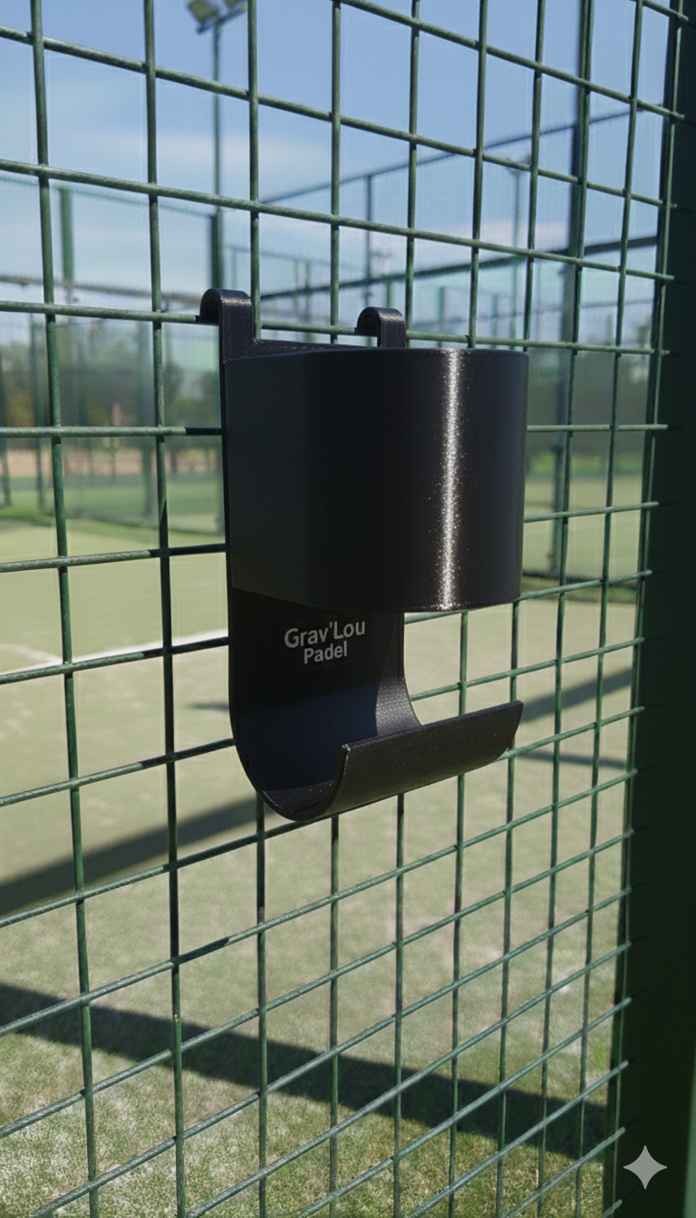 Porte-gourde et serviettes Padel