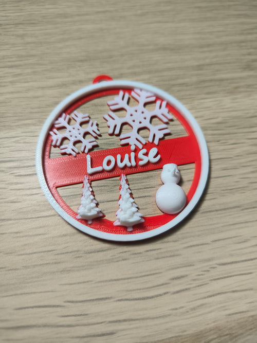 Boule de Noël avec Prénom