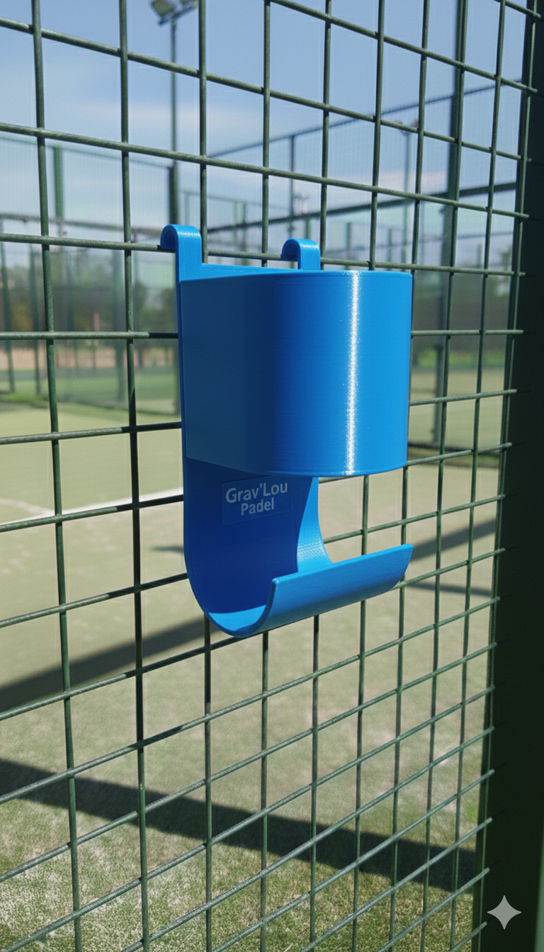 Porte-gourde et serviettes Padel