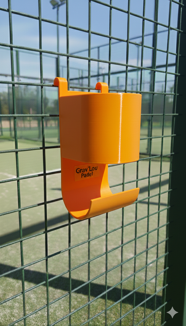 Porte-gourde et serviettes Padel