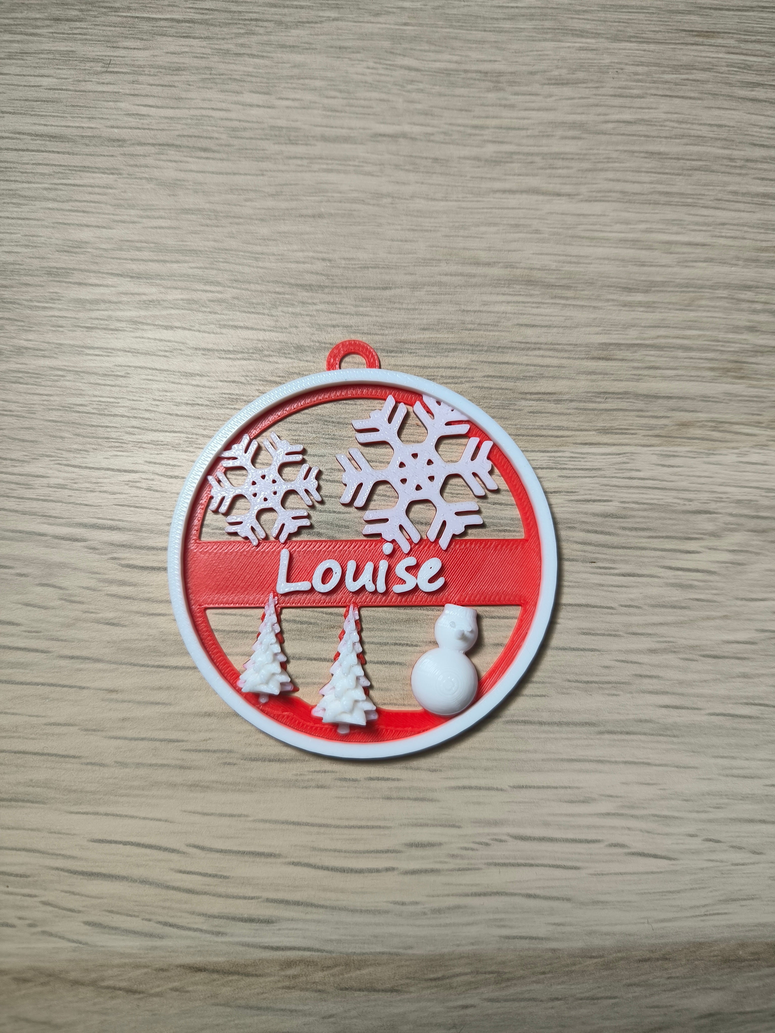 Boule de Noël avec Prénom