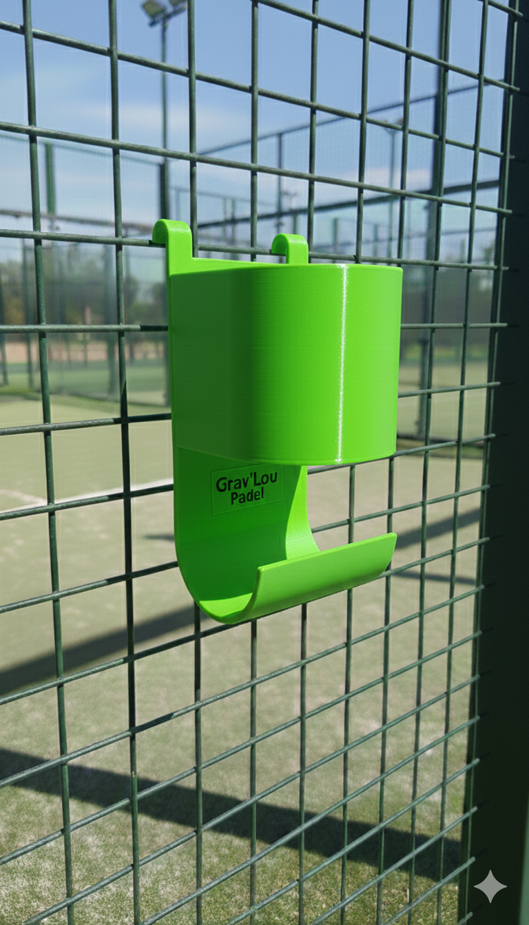 Porte-gourde et serviettes Padel