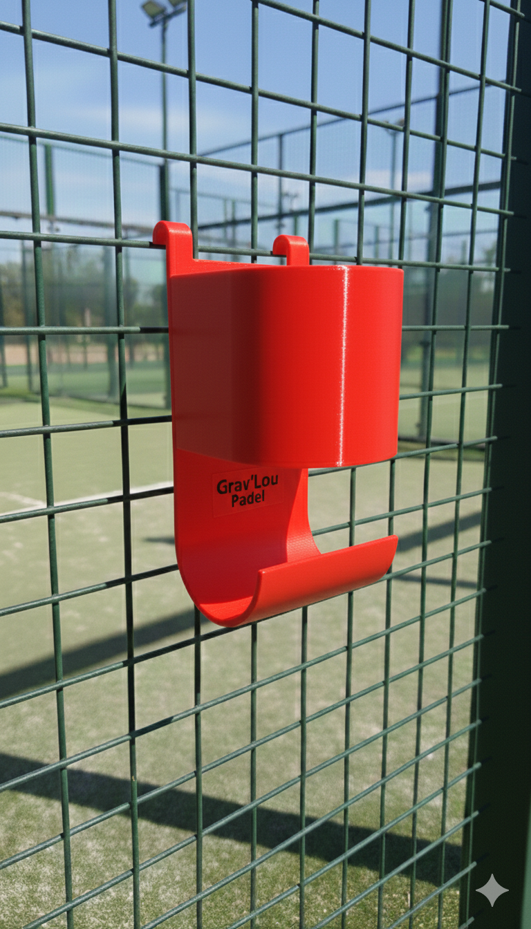 Porte-gourde et serviettes Padel