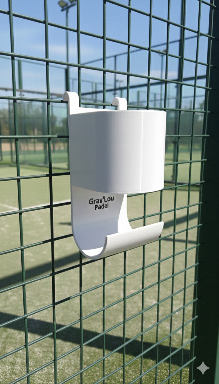 Porte-gourde et serviettes Padel